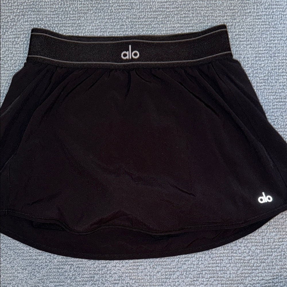 ALO Yoga Black Mini Skater Skirt